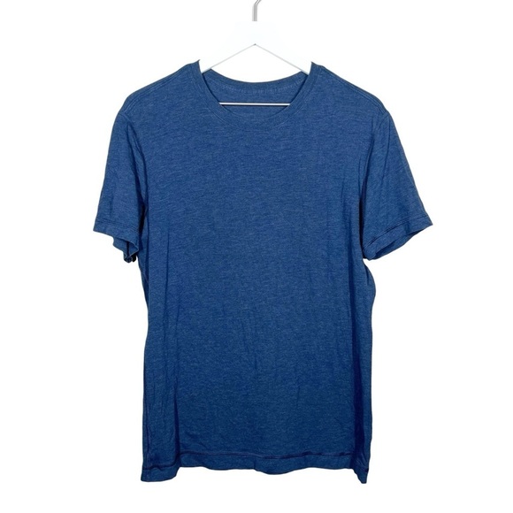 Lululemon Mens Blue Short Sleeve Workout Tee - Picture 1 of 6